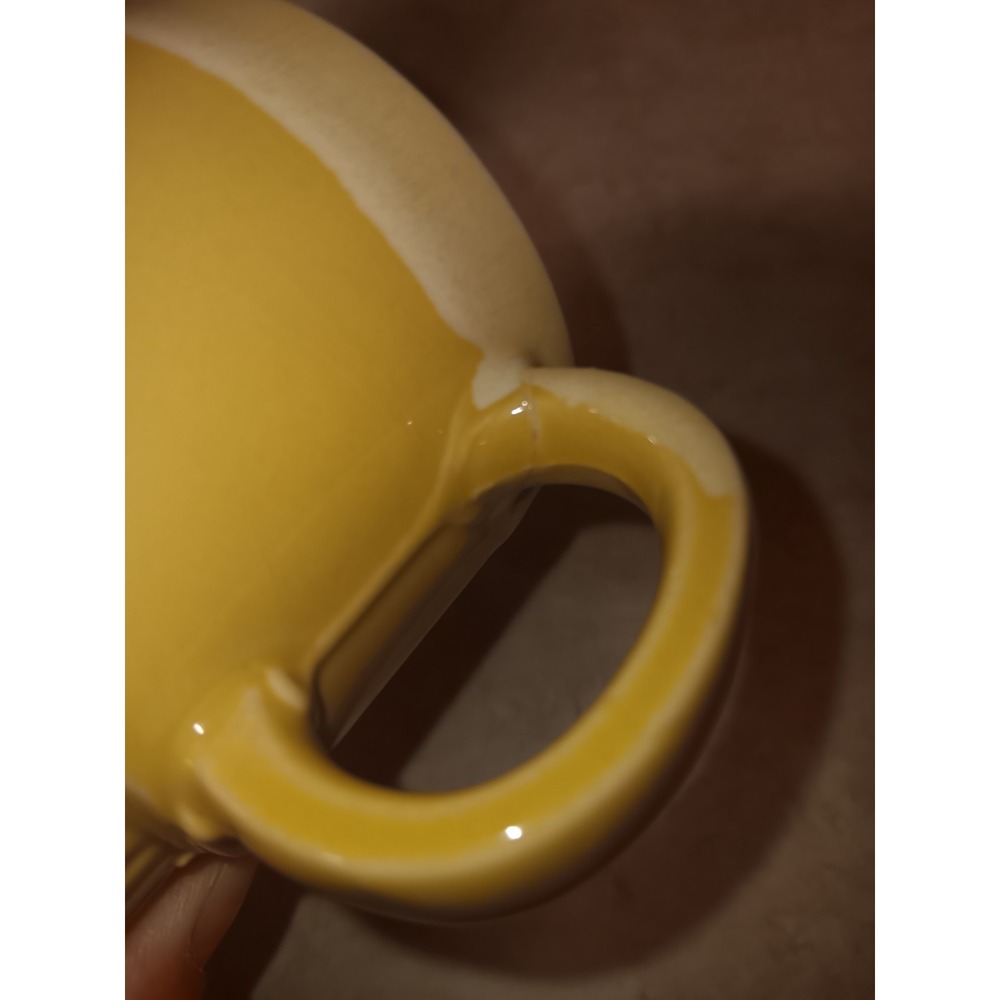 Vtg Tan Drip Glaze Coffee Cups Japan Stackable Ceramic Retro Style Kitchen Decor - Picture 7 of 8
